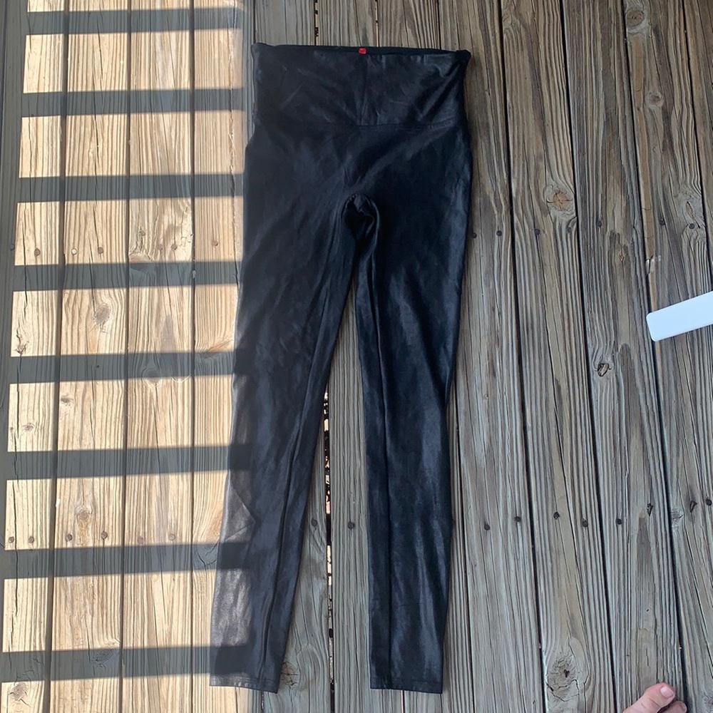 Faux Leather Spanx by Sara Blakely